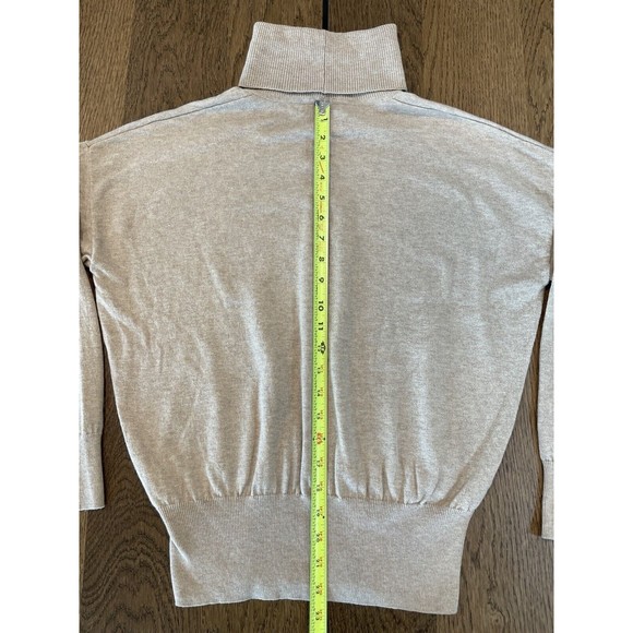 Madewell Brookhaven Wool Blend Turtleneck Sweater Women’s S Beige Dolman Sleeve - Picture 12 of 13